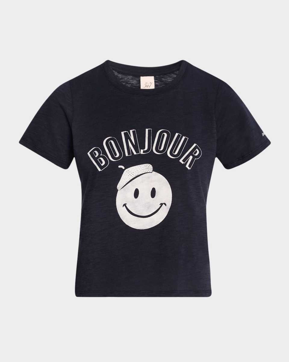 Pop Up Bonjour Shrunken Graphic T