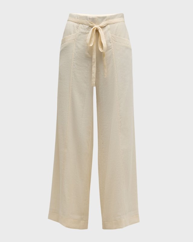 Ganges High-Rise Wide-Leg Pants