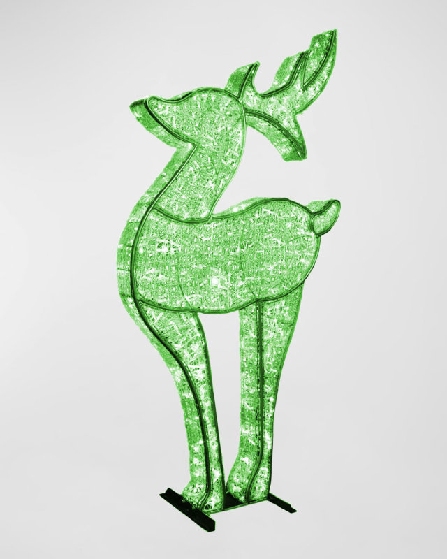 6'10" 3D Medium Deer with LED Lights