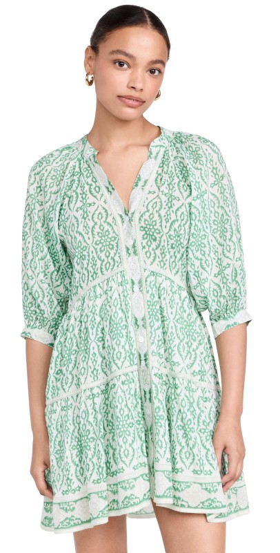 Bell Clara Mini Dress Green Print