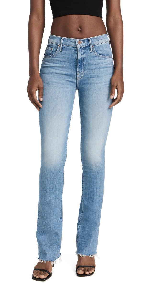 MOTHER The Insider Sneak Fray Jeans Love On The Beat