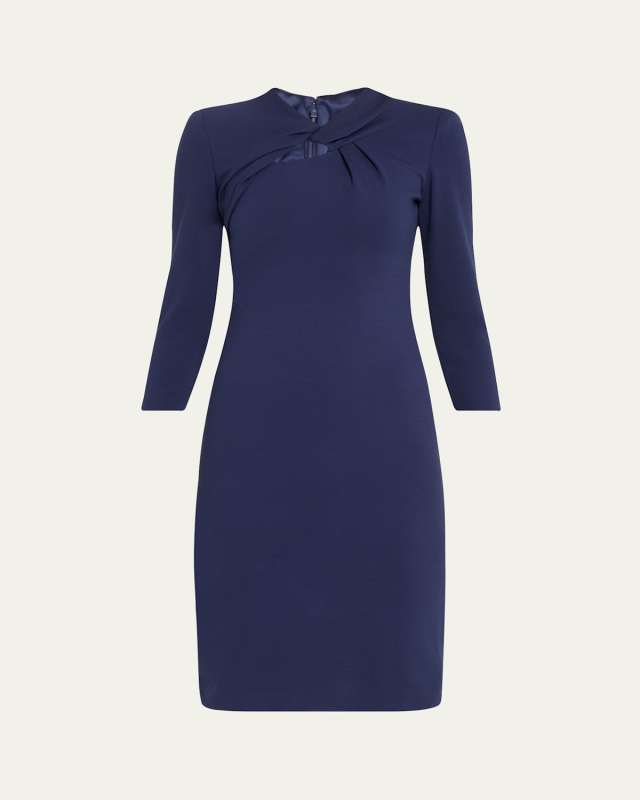 Milano Twist-Front Jersey Dress