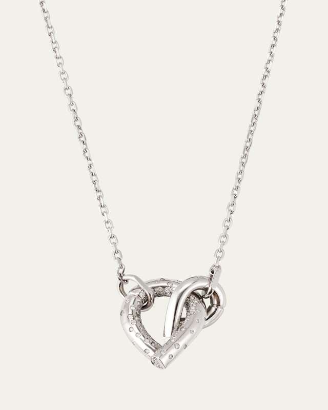 18K White Gold Fairmined Oera Necklace with Diamonds