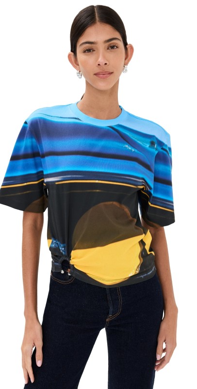 rabanne Fast Cars Piercing T-Shirt Fast Cars Blue