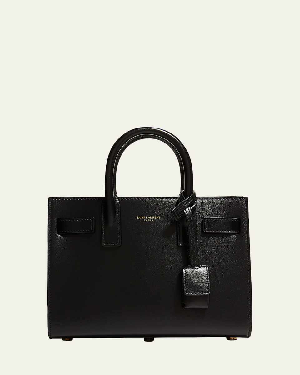 Sac De Jour Nano Top-Handle Bag in Smooth Leather