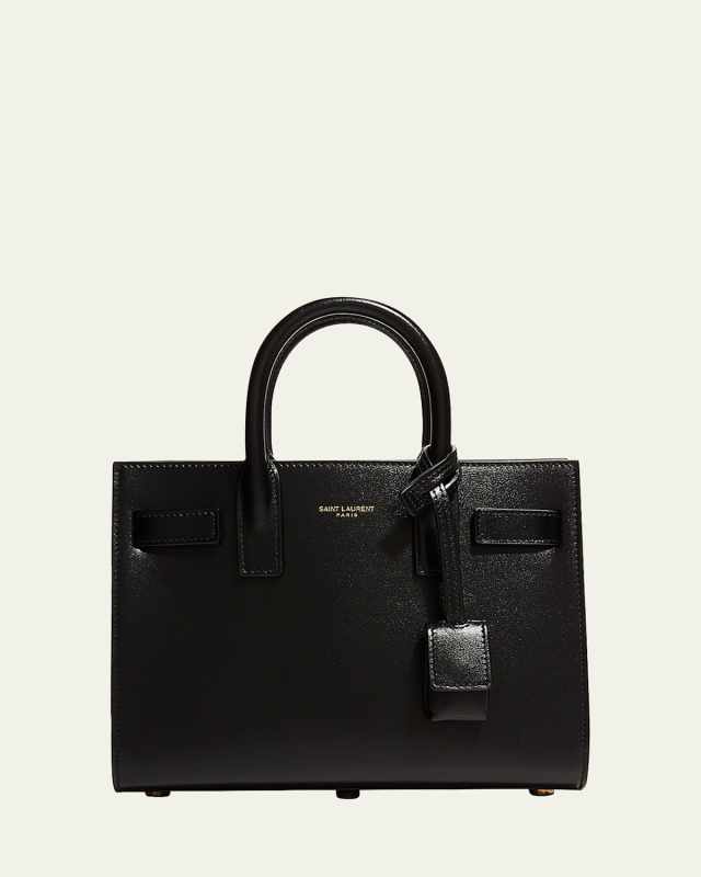 Sac De Jour Nano Top-Handle Bag in Smooth Leather