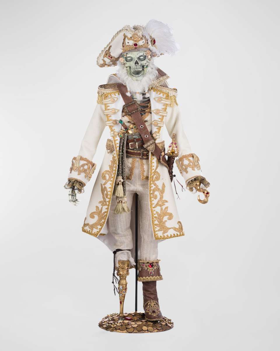 Captain Skully Swashbuckler Halloween Figurine, 38"