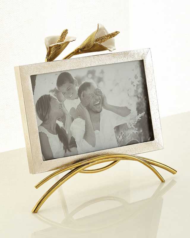 Calla Lily Easel Picture Frame, 4" x 6"