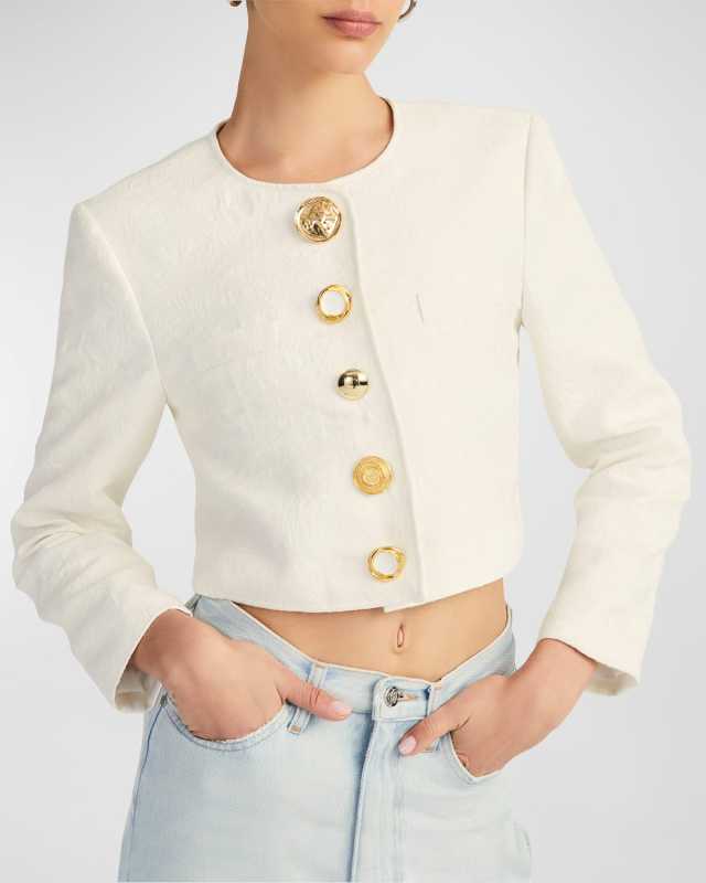 Juliette Mixed Button Jacket