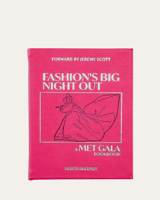 "Fashion's Big Night Out: A Met Gala Lookbook" Leather-Bound Book by Kristen Bateman, Personalized