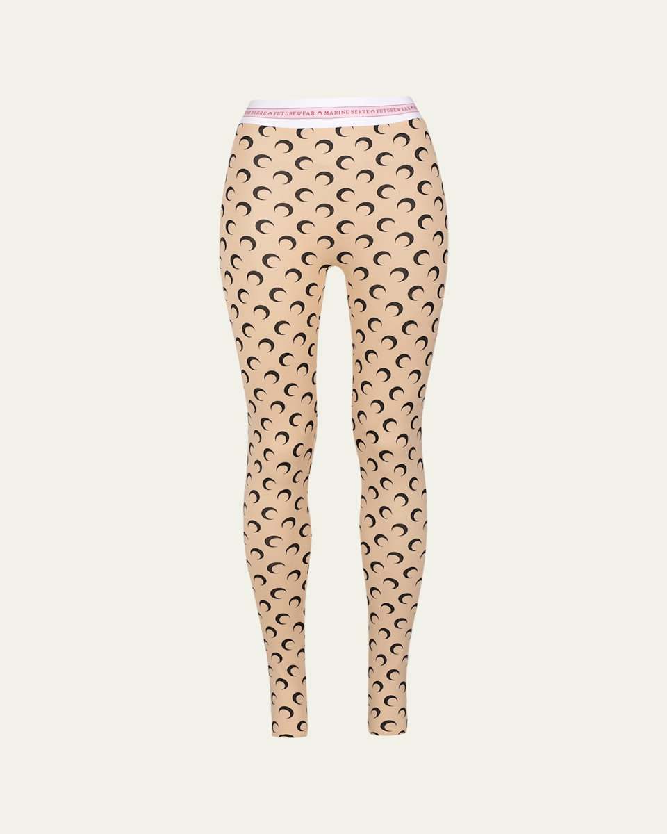 Moon-Print Leggings