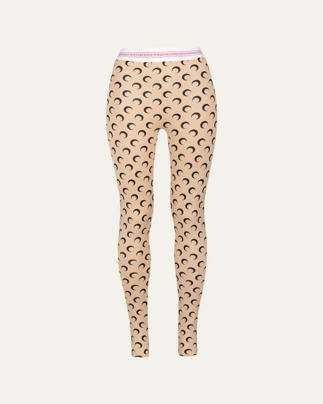 Moon-Print Leggings