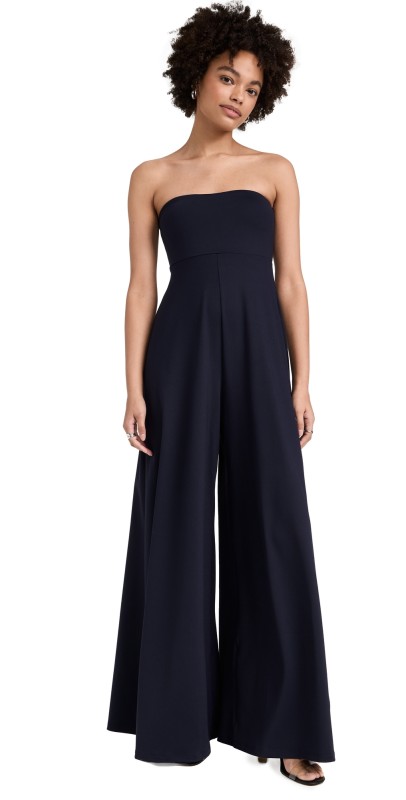 Susana Monaco Flared Tube Jumpsuit 32 Inseam Midnight