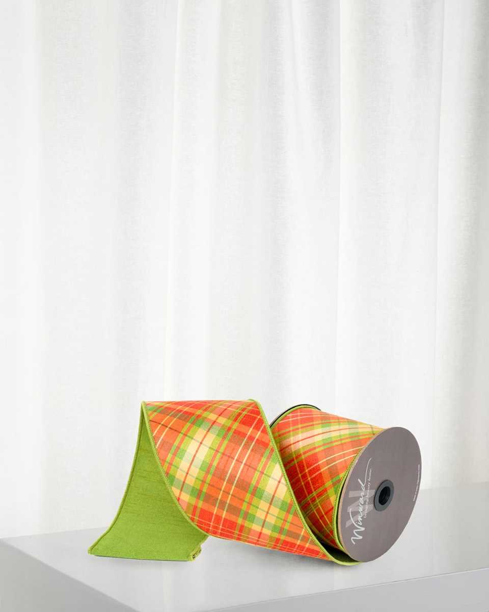 Plaid Ribbon, 4"W x 10 Yards