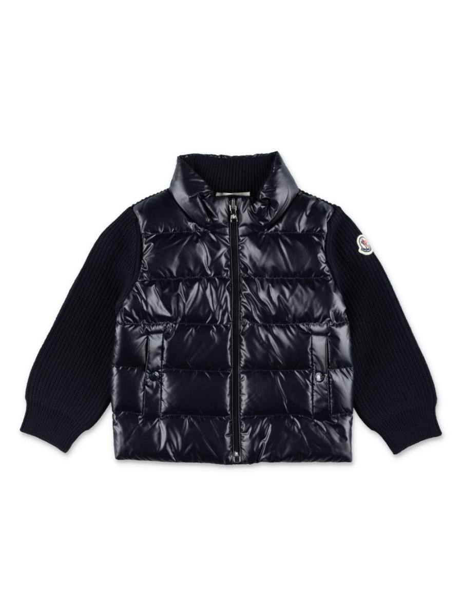 logo-patch padded jacket
