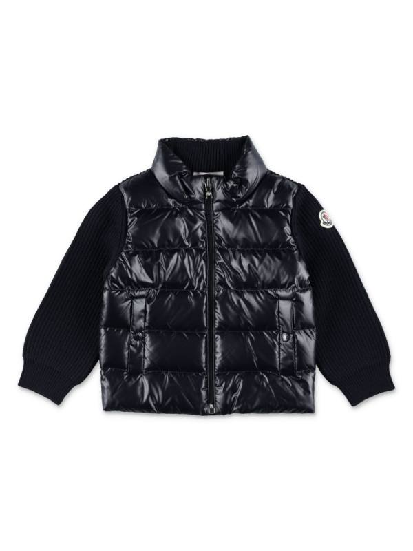 logo-patch padded jacket