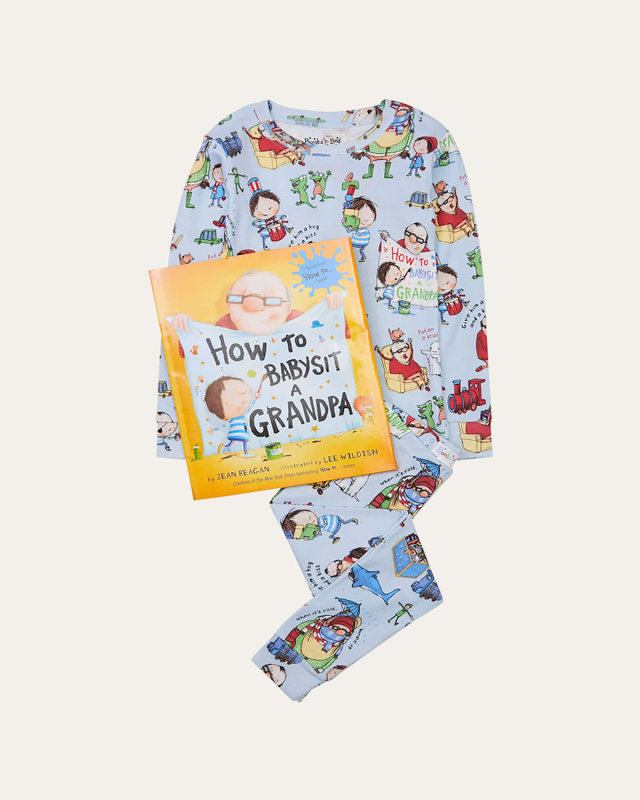 Kid's How to Babysit A Grandma Pajama Book Set, Size 2-