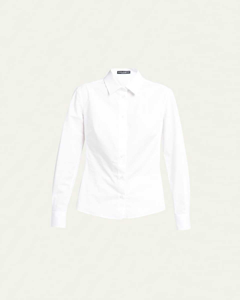 Poplin Classic-Fit Collared Shirt