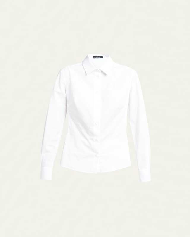Poplin Classic-Fit Collared Shirt