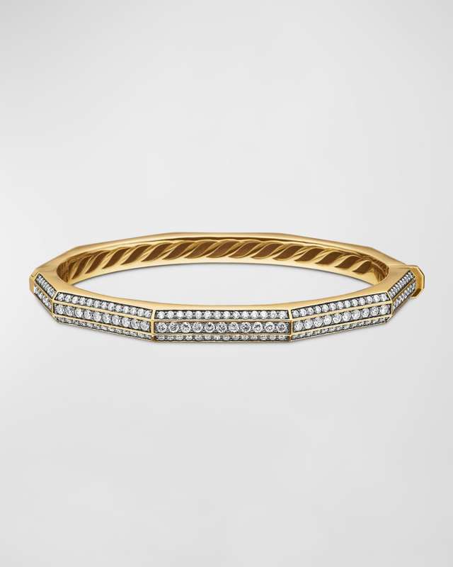 Carlyle Bracelet with Diamonds in 18K Gold, 5.5