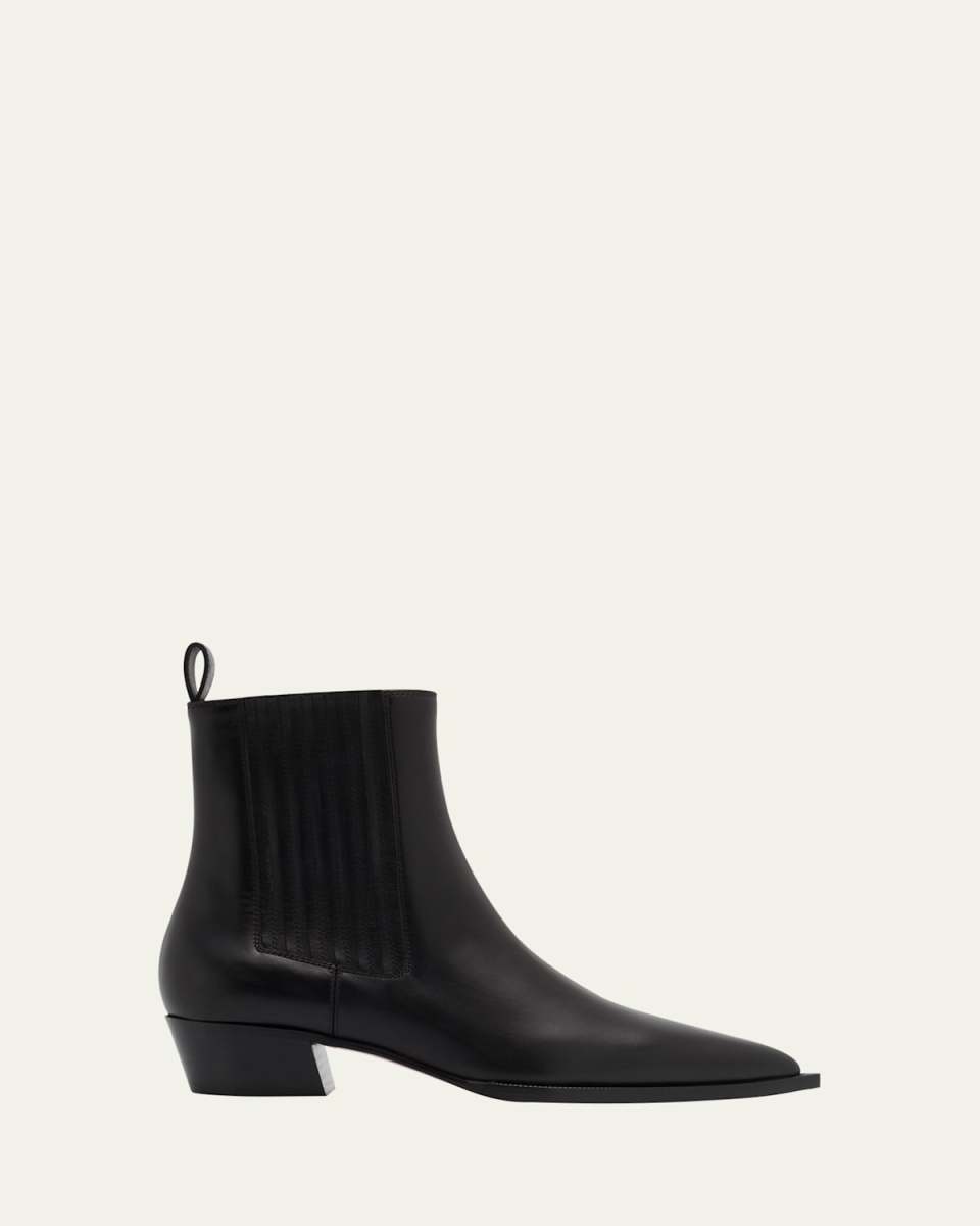 Cheliviss Calfskin Red Sole Chelsea Booties