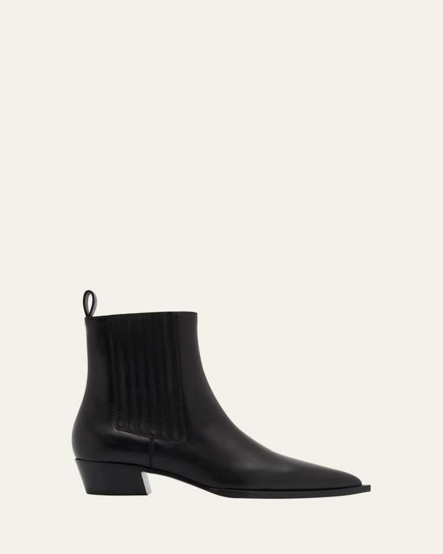 Cheliviss Calfskin Red Sole Chelsea Booties
