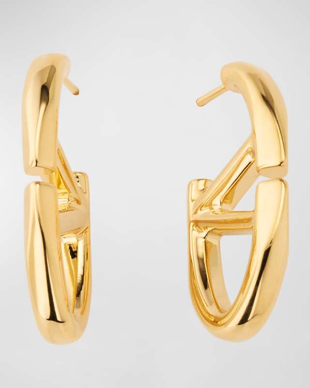 Bold V Logo Earrings
