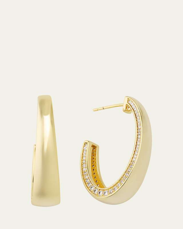 Edie Gold-Plated Hoop Earrings