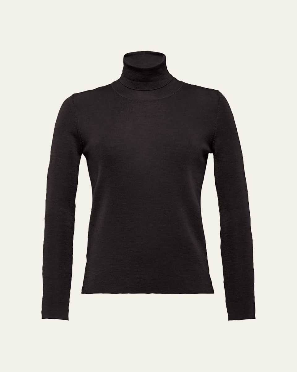 Turtleneck Cashmere-Blend Sweater