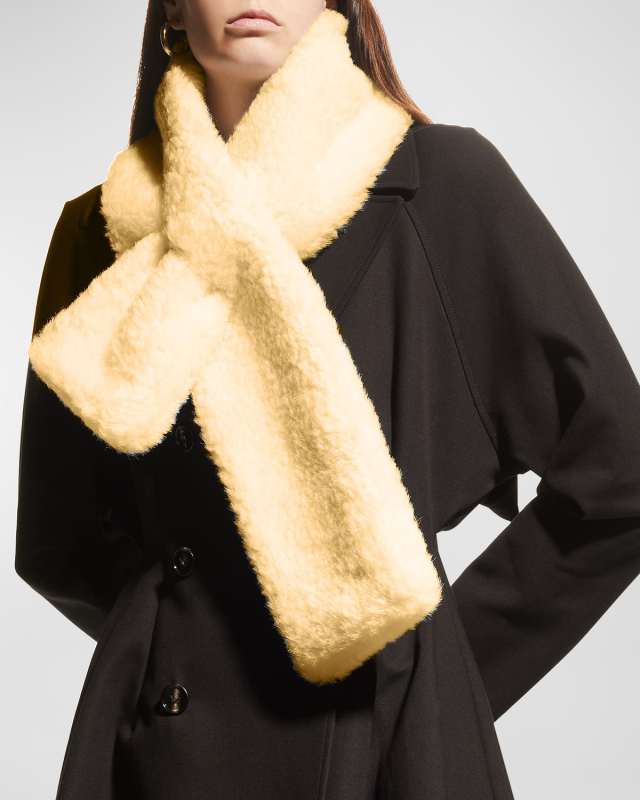 Teddy Shearling Pull-Through Scarf