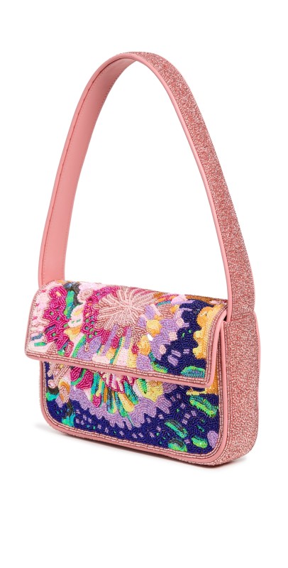 STAUD Tommy Beaded Bag Aurora