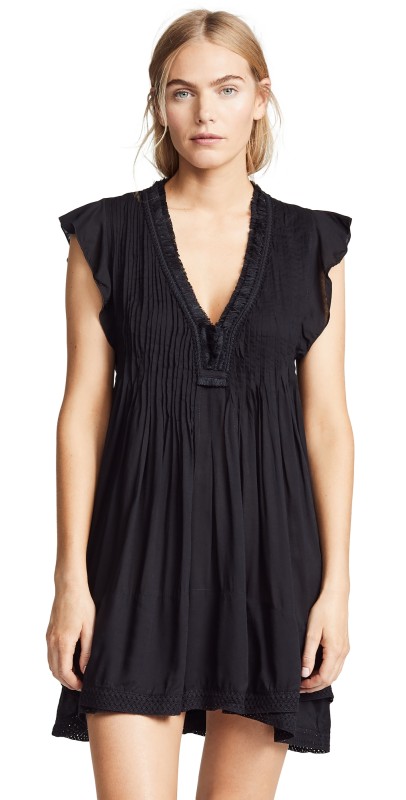 Poupette St Barth Sasha Mini Dress Black