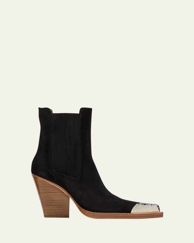 Dallas Suede Chelsea Western Booties