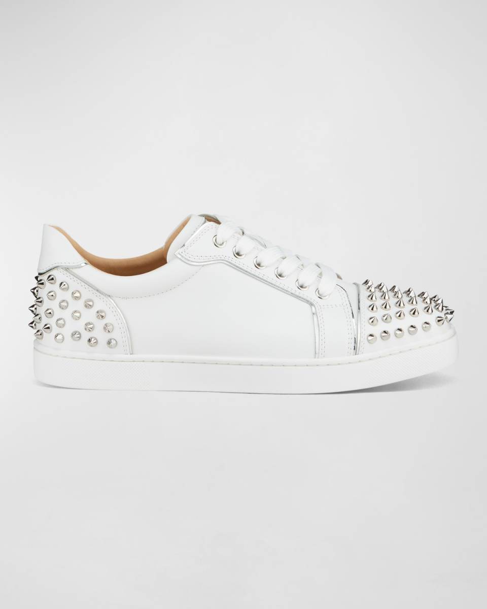 Viera 2 Spikes Leather Low-Top Sneakers