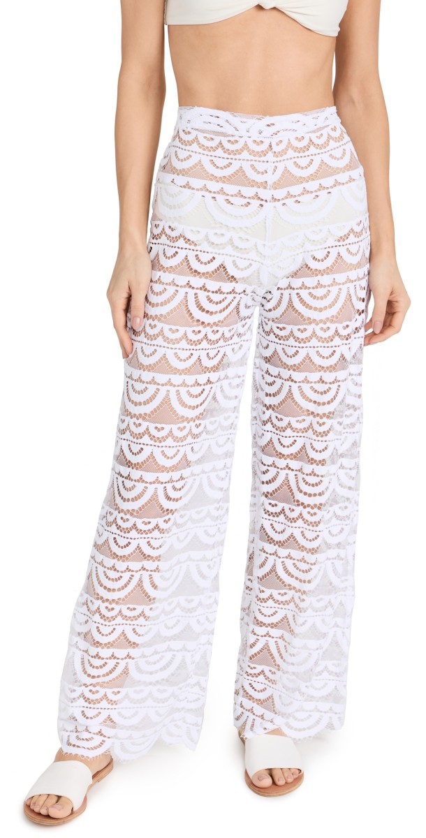 PQ Swim High Waist Lace Pants Water Lily
