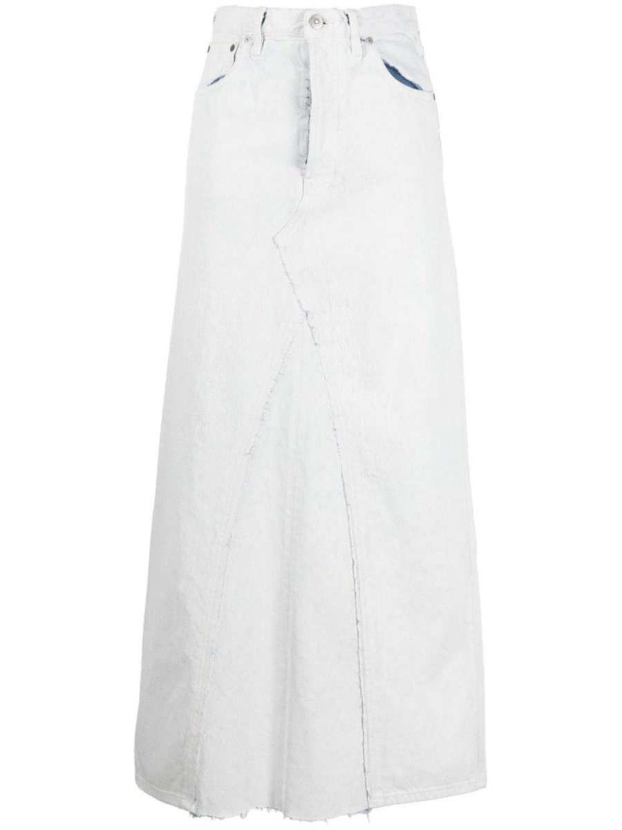 denim mid-length skirt