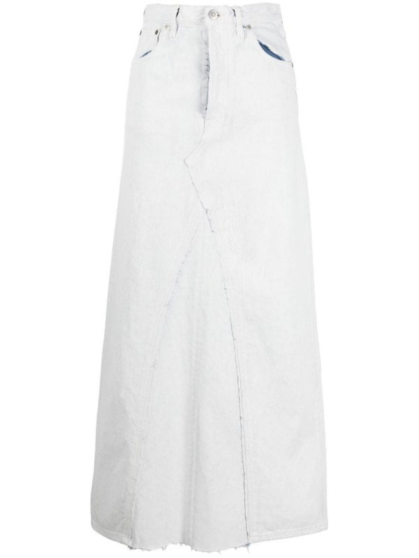 denim mid-length skirt