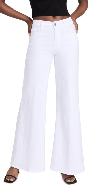 FRAME Le Palazzo Jeans Blanc
