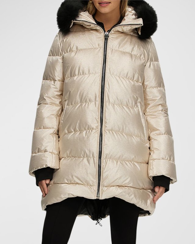 Apres-Ski Jacket With Detachable Toscana Lamb Shearling Hood Trim