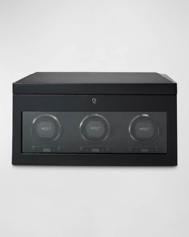 British Racing Triple Watch Winder with Storage