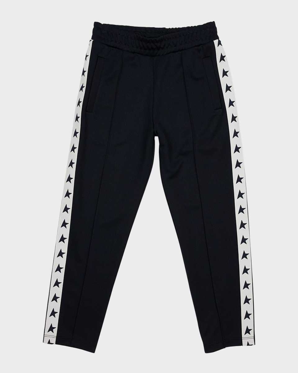 Boy's Star Tapered Joggers, Size 4-10