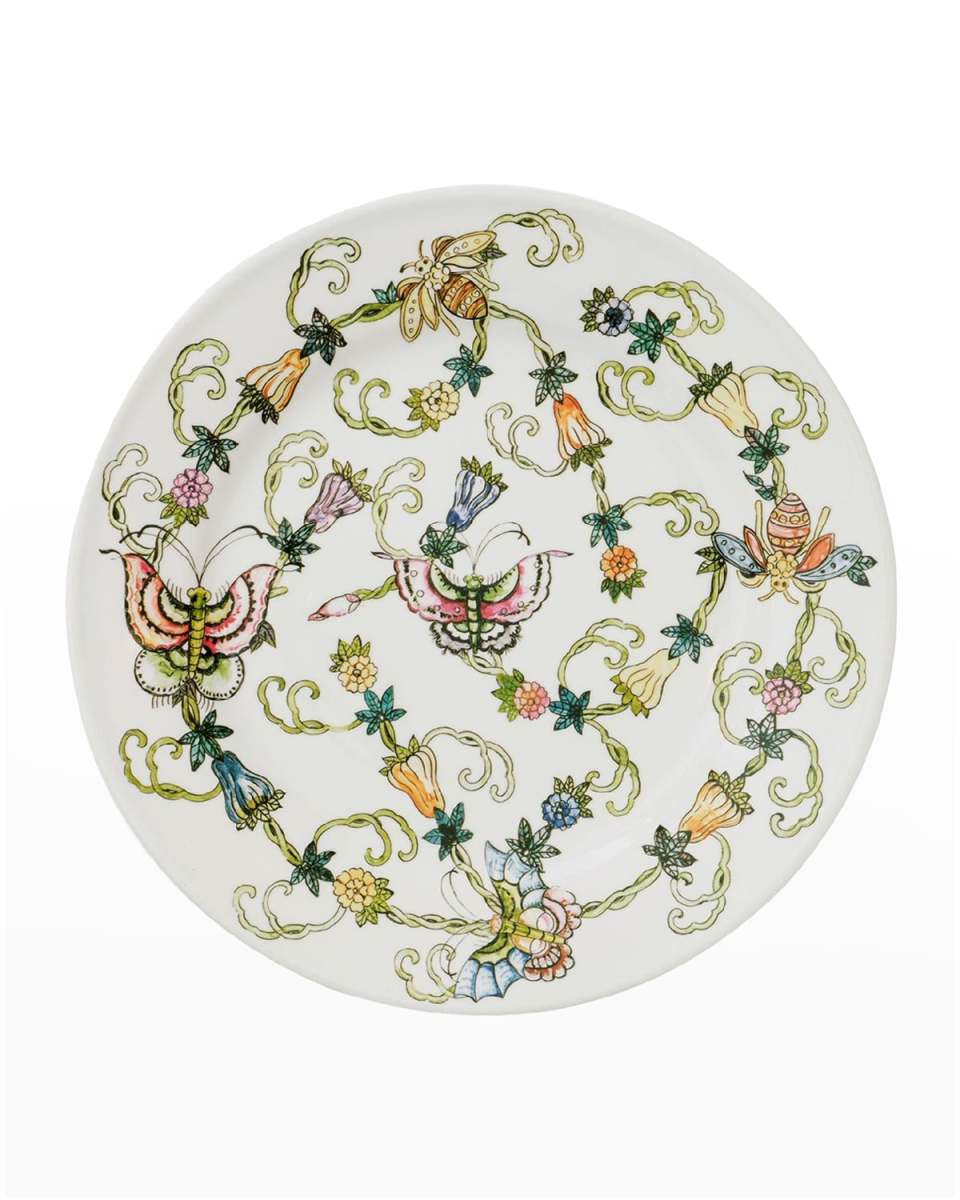 Butterfly & Bees Dinner Plates, Set of 4