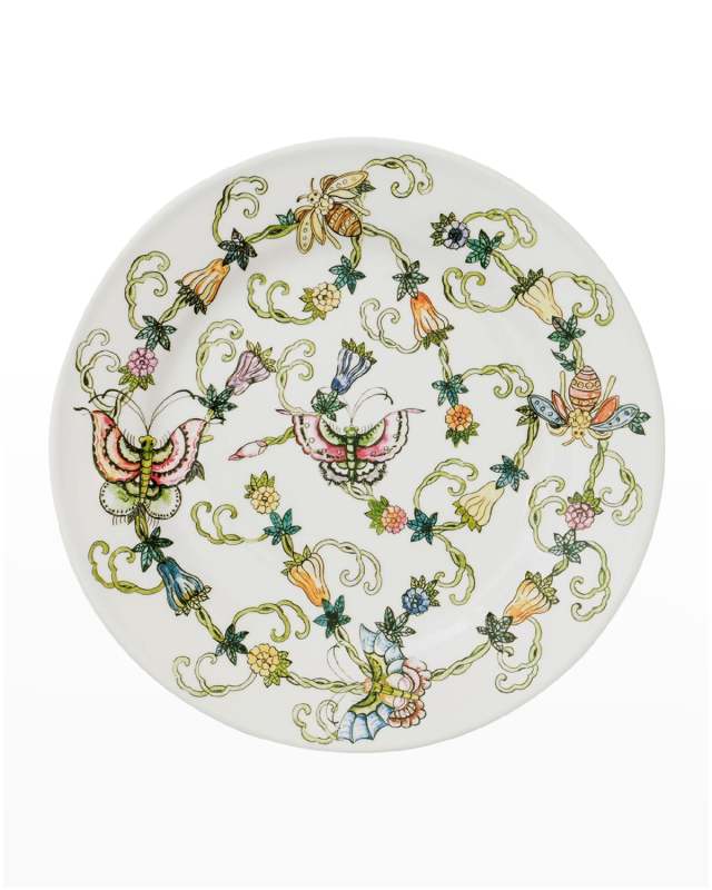 Butterfly & Bees Dinner Plates, Set of 4