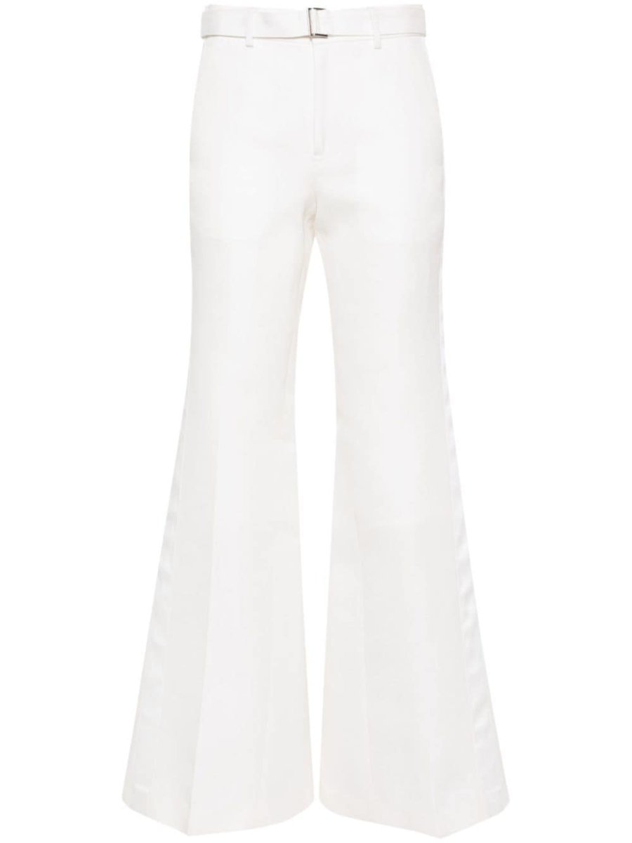 belted wide-leg trousers