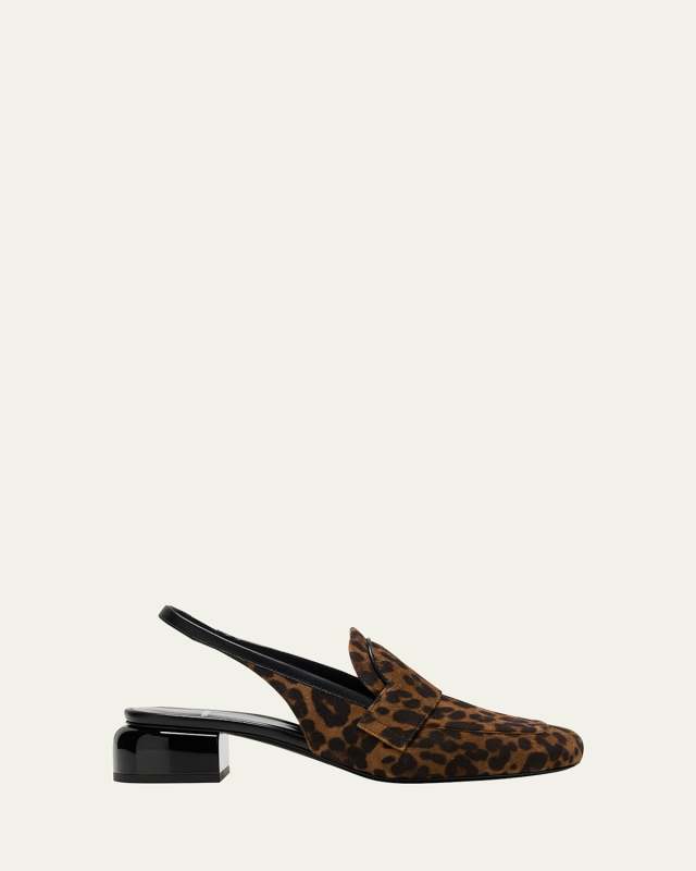 Biba Slingback Patent Leather Loafers