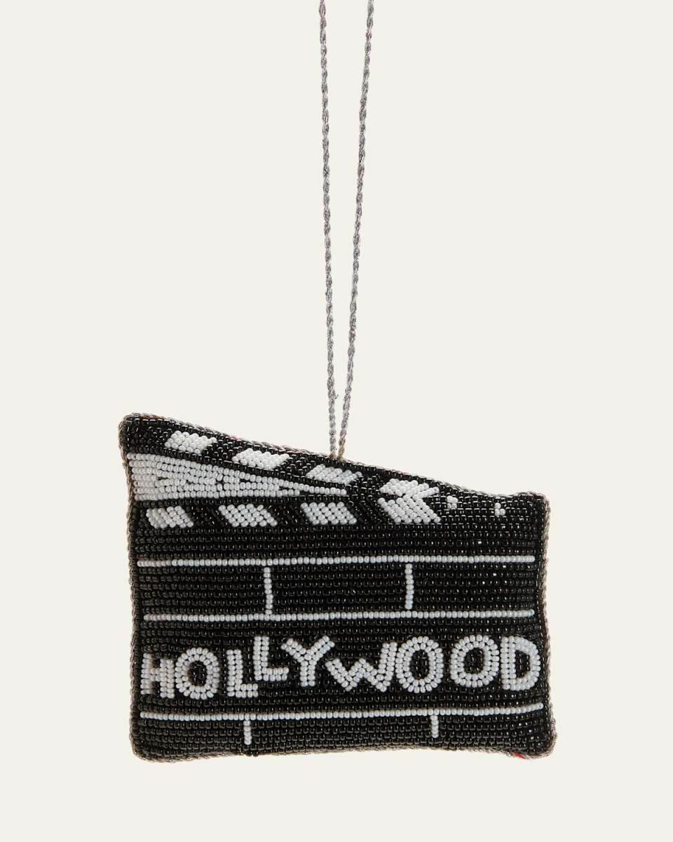 Hollywood Clapper Beaded Ornament