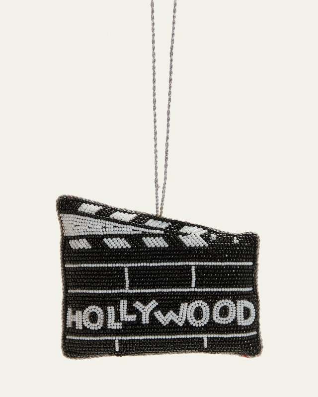 Hollywood Clapper Beaded Ornament