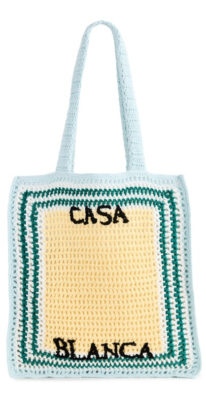 Casablanca Cotton Crochet Bag KNIT MULTI