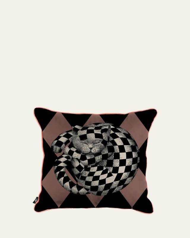 High Fidelity Printed Cushion, 19.5" Square