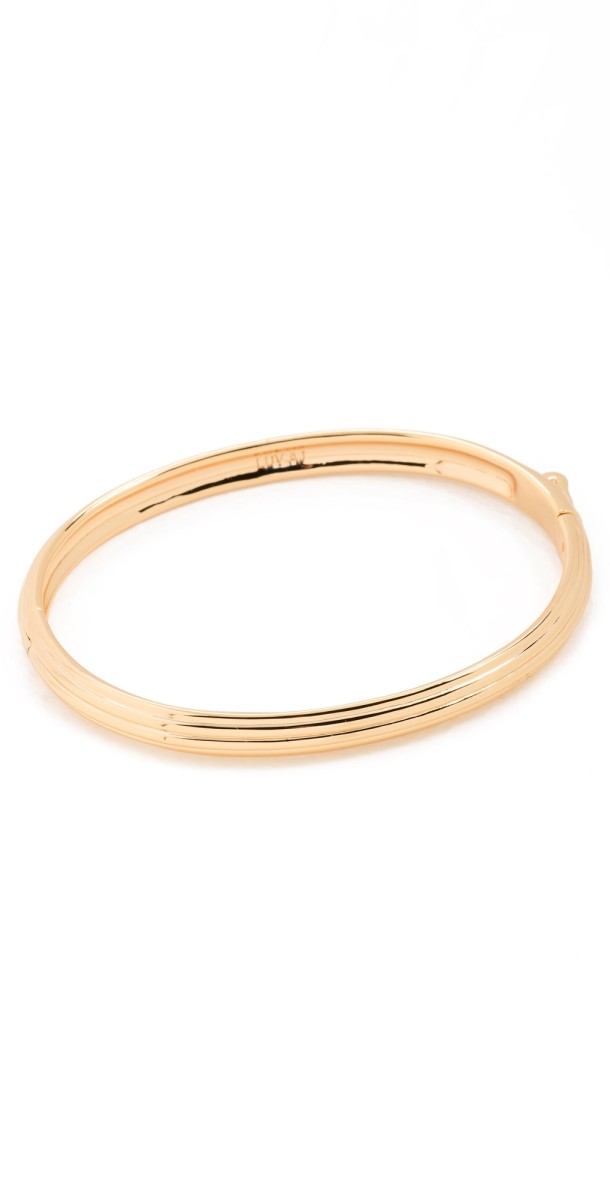 Luv Aj Remy Hinge Bracelet Gold